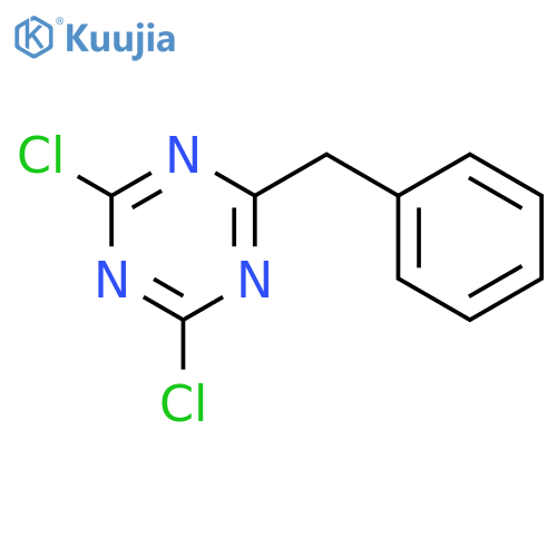 2-benzyl-4,6-dichloro-1,3,5-triazine structure