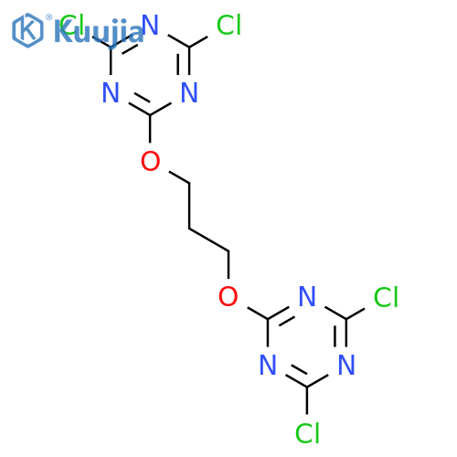 1,3,5-Triazine, 2,2'-[1,3-propanediylbis(oxy)]bis[4,6-dichloro- structure