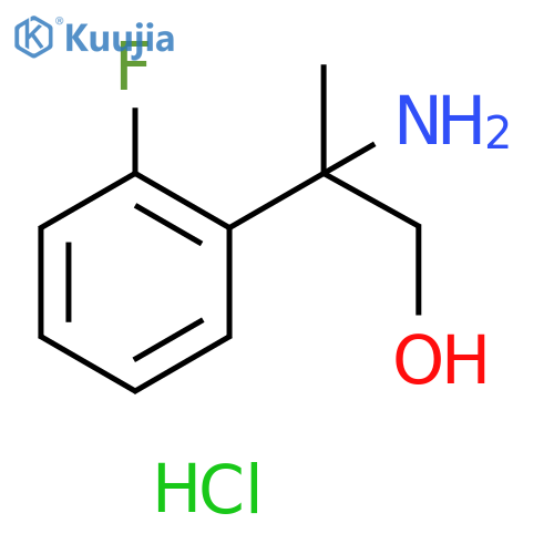 2-Amino-2-(2-fluorophenyl)propan-1-ol hydrochloride structure