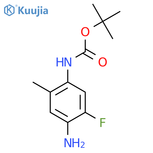 tert-butyl N-(4-amino-5-fluoro-2-methyl-phenyl)carbamate structure