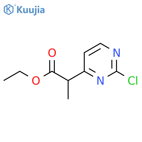 Ethyl 2-(2-chloropyrimidin-4-yl)propanoate structure