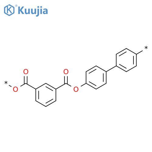Poly(oxycarbonyl-1,3-phenylenecarbonyloxy[1,1'-biphenyl]-4,4'-diyl) structure