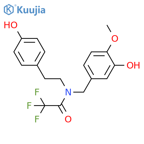 Acetamide,2,2,2-trifluoro-N-[(3-hydroxy-4-methoxyphenyl)methyl]-N-[2-(4-hydroxyphenyl)ethyl]- structure