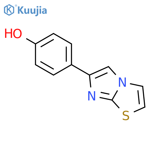 4-{imidazo2,1-b1,3thiazol-6-yl}phenol structure