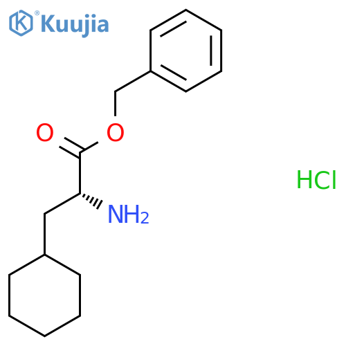 Cyclohexanepropanoic acid, alpha-amino-, phenylmethyl ester, hydrochloride (1:1), (alphaR)- structure