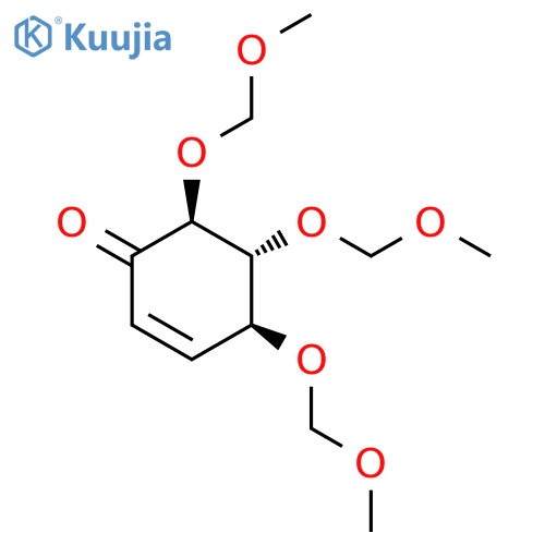 2-Cyclohexen-1-one, 4,5,6-tris(methoxymethoxy)-, (4S,5R,6S)- structure