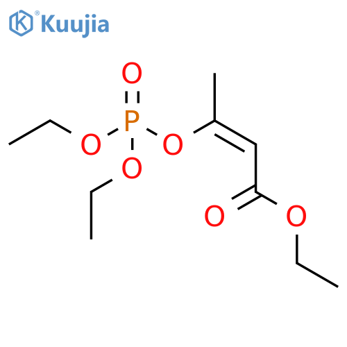 2-Butenoic acid, 3-[(diethoxyphosphinyl)oxy]-, ethyl ester, (Z)- structure