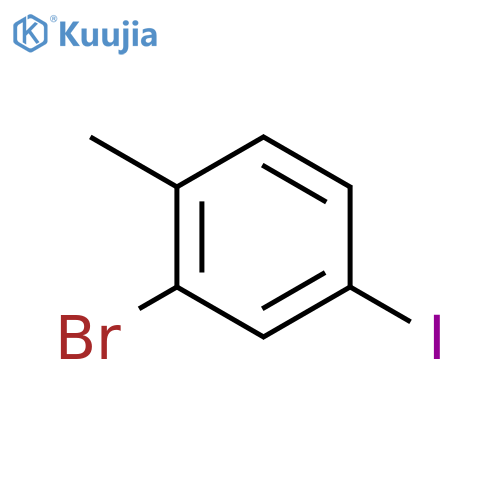 2-Bromo-4-iodotoluene structure