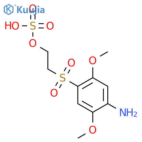 2-((4-Amino-2,5-dimethoxyphenyl)sulfonyl)ethyl hydrogen sulfate structure