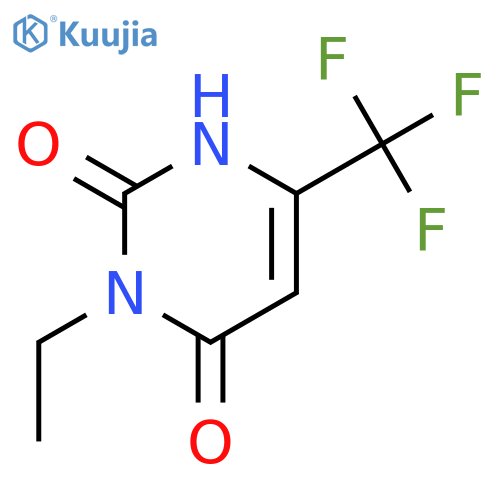 2,4(1H,3H)-Pyrimidinedione, 3-ethyl-6-(trifluoromethyl)- structure