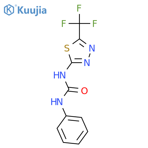 Urea, N-phenyl-N'-[5-(trifluoromethyl)-1,3,4-thiadiazol-2-yl]- structure