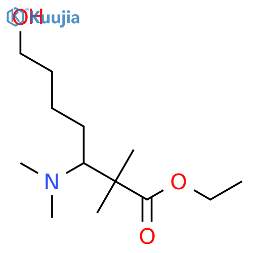 Ethyl 3-(dimethylamino)-7-hydroxy-2,2-dimethylheptanoate structure