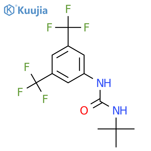 Urea, N-[3,5-bis(trifluoromethyl)phenyl]-N'-(1,1-dimethylethyl)- structure