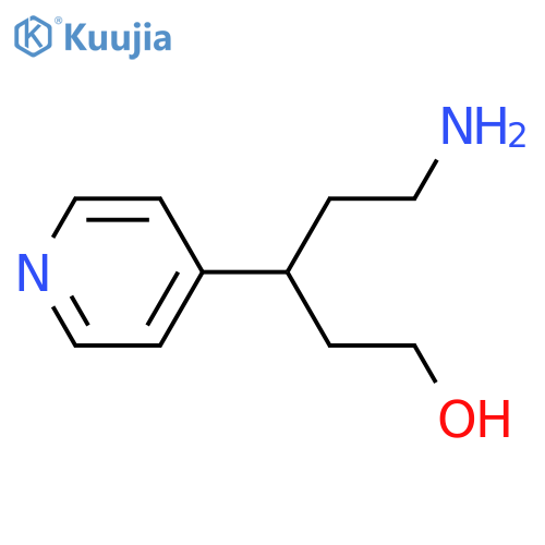 5-Amino-3-pyridin-4-ylpentan-1-ol structure