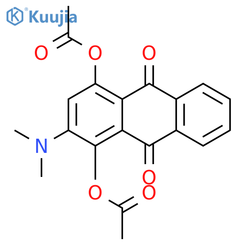 9,10-Anthracenedione, 1,4-bis(acetyloxy)-2-(dimethylamino)- structure