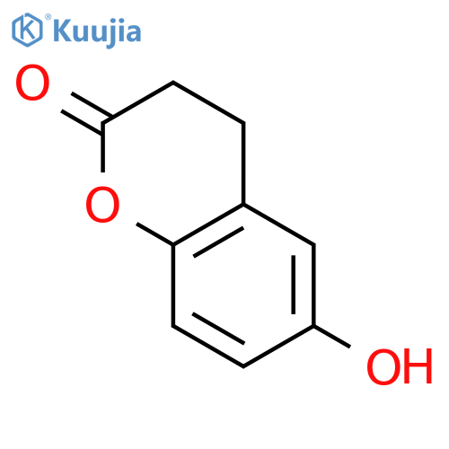 6-hydroxy-3,4-dihydro-2H-1-benzopyran-2-one structure