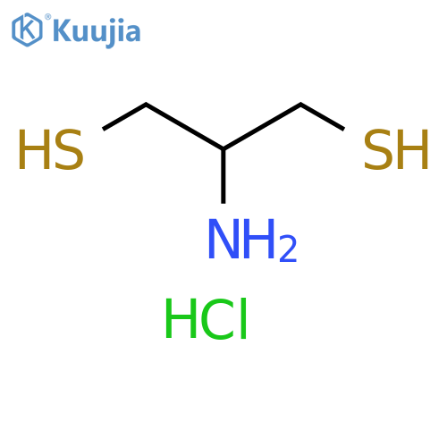 1,3-Propanedithiol, 2-amino-, hydrochloride (1:1) structure