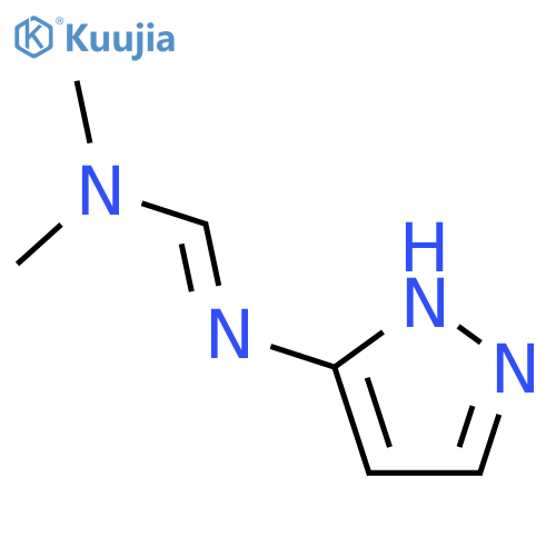 Methanimidamide,N,N-dimethyl-N'-1H-pyrazol-3-yl- structure