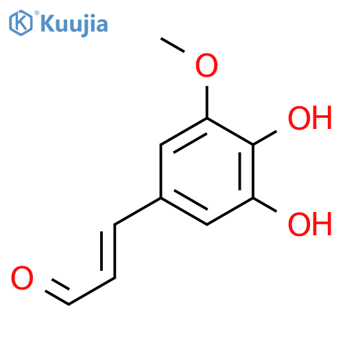 3-(3,4-dihydroxy-5-methoxyphenyl)prop-2-enal structure