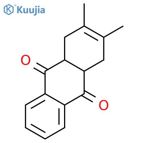 9,10-Anthracenedione, 1,4,4a,9a-tetrahydro-2,3-dimethyl- structure