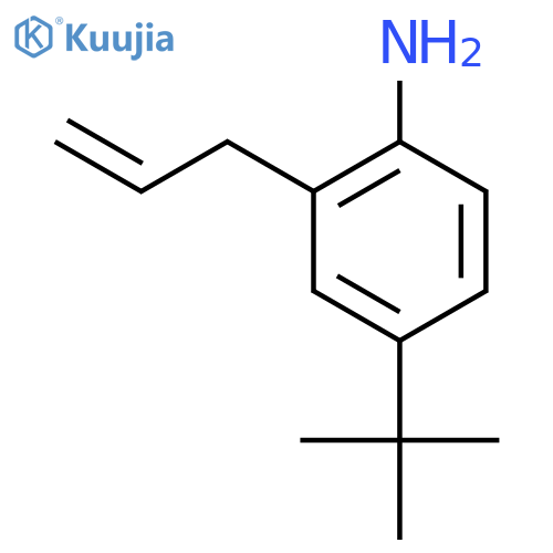 Benzenamine, 4-(1,1-dimethylethyl)-2-(2-propenyl)- structure