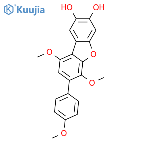 2,3-Dibenzofurandiol, 6,9-dimethoxy-7-(4-methoxyphenyl)- structure