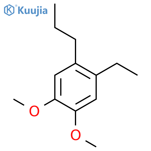 1-Ethyl-4,5-dimethoxy-2-propylbenzene structure