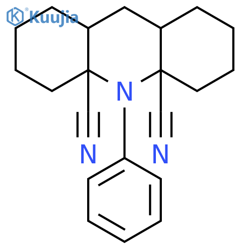4a,10a(2H,10H)-Acridinedicarbonitrile, decahydro-10-phenyl- structure