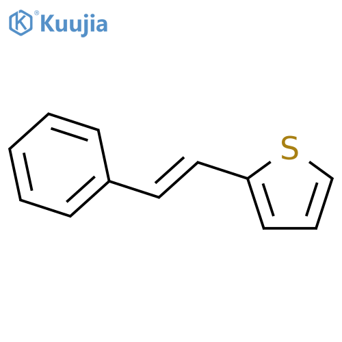2-(E)-2-phenylethenylthiophene structure
