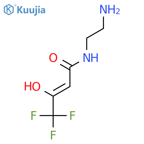N-(2-Aminoethyl)-4,4,4-trifluoro-3-hydroxybut-2-enamide structure