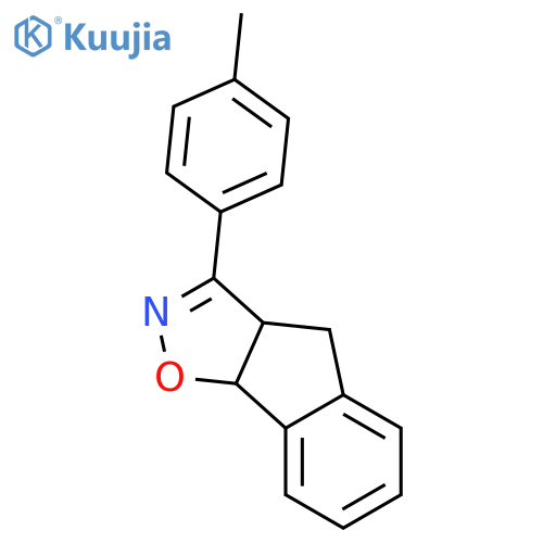 4H-Indeno[2,1-d]isoxazole,3a,8b-dihydro-3-(4-methylphenyl)- structure
