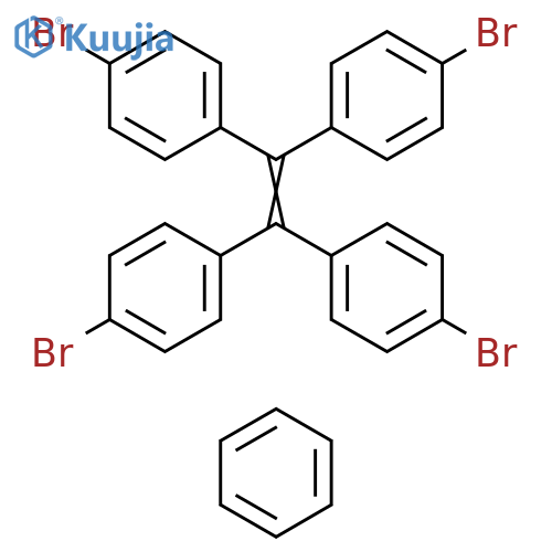 Benzene, 1,1',1'',1'''-(1,2-ethenediylidene)tetrakis[4-bromo-, compd. with benzene (1:1) (9CI) structure