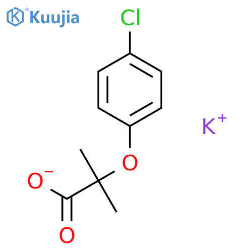 Propanoic acid,2-(4-chlorophenoxy)-2-methyl-, potassium salt (1:1) structure