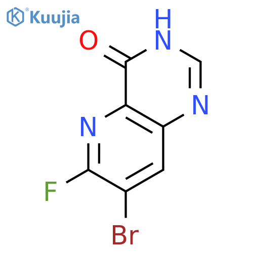 7-bromo-6-fluoropyrido[3,2-d]pyrimidin-4(3H)-one structure