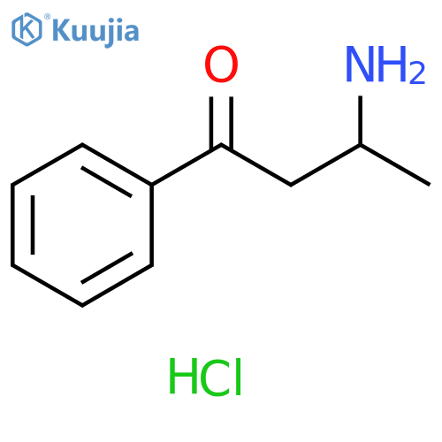 3-amino-1-phenylbutan-1-one hydrochloride structure