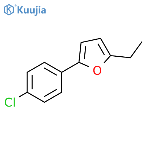 Furan, 2-(4-chlorophenyl)-5-ethyl- structure
