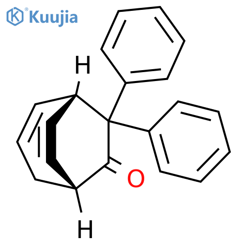 Bicyclo[3.2.2]nona-2,8-dien-6-one, 7,7-diphenyl-, (1S,5R)- structure