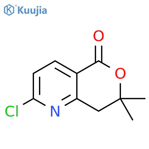 2-Chloro-7,7-dimethyl-7,8-dihydro-5H-pyrano[4,3-b]pyridin-5-one structure