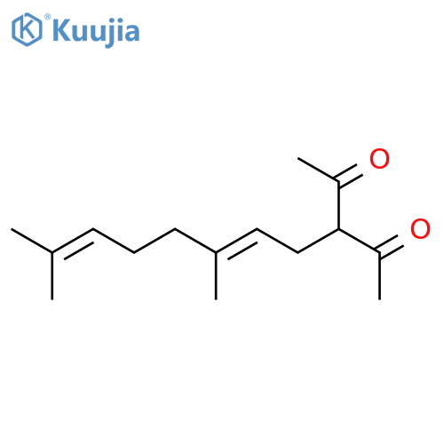 2,4-PENTANEDIONE, 3-(3,7-DIMETHYL-2,6-OCTADIENYL)- structure