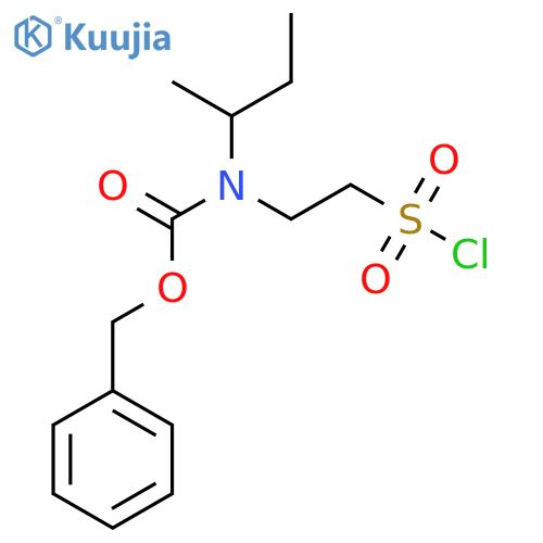 benzyl N-(butan-2-yl)-N-2-(chlorosulfonyl)ethylcarbamate structure