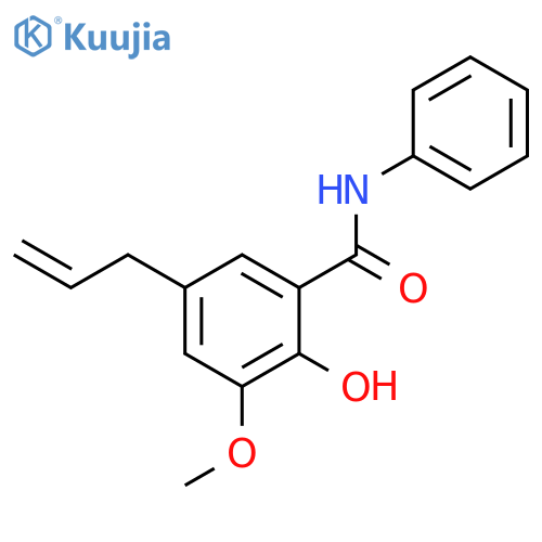Benzamide,2-hydroxy-3-methoxy-N-phenyl-5-(2-propen-1-yl)- structure