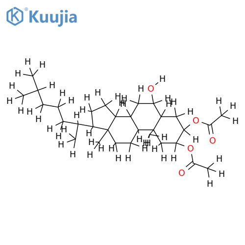 , 3-Di-Ac-(2beta, 3beta, 5alpha, 6abeta)-Cholestane-2, 3, 6-triol structure