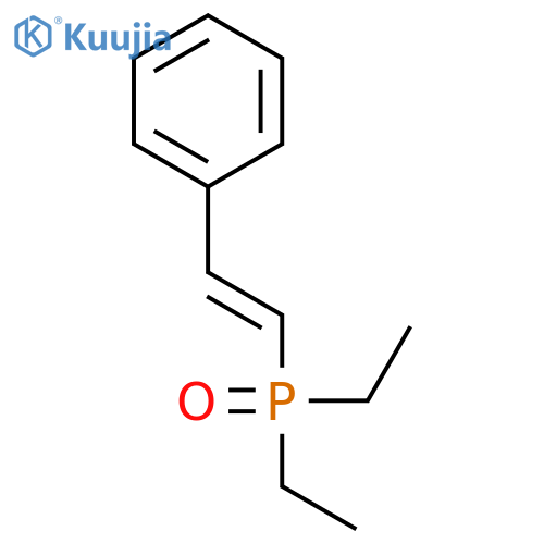 Phosphine oxide, diethyl(2-phenylethenyl)- structure
