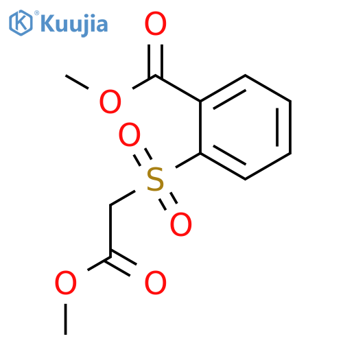 Benzoic acid,2-[(2-methoxy-2-oxoethyl)sulfonyl]-, methyl ester structure