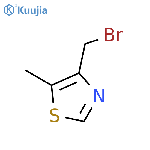 4-(Bromomethyl)-5-methylthiazole structure