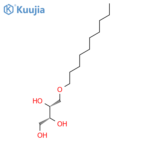 1,2,3-Butanetriol, 4-(decyloxy)-, (2R,3R)- structure