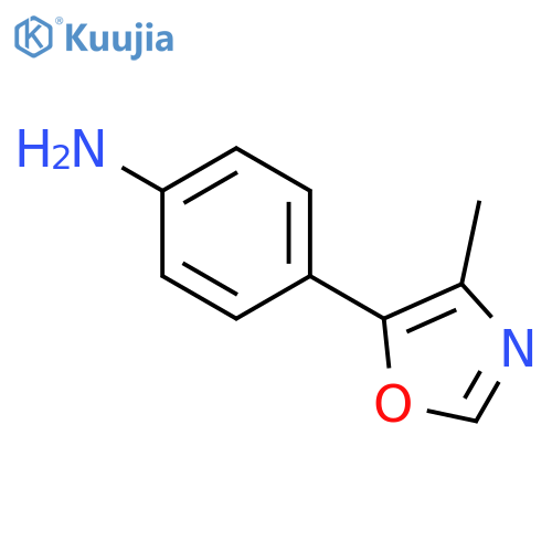 4-(4-methyl-1,3-oxazol-5-yl)aniline structure