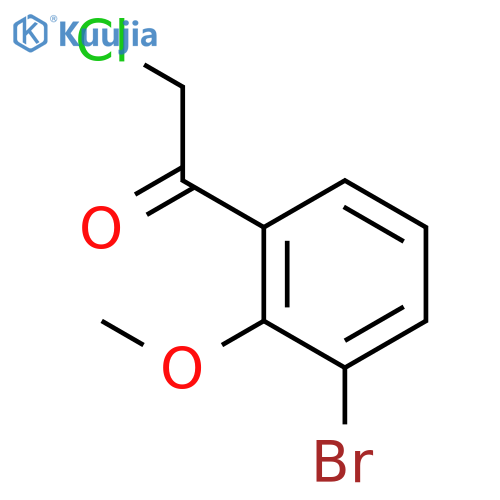 1-(3-bromo-2-methoxyphenyl)-2-chloroethan-1-one structure