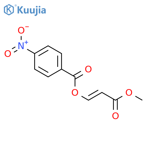 2-Propenoic acid, 3-[(4-nitrobenzoyl)oxy]-, methyl ester structure