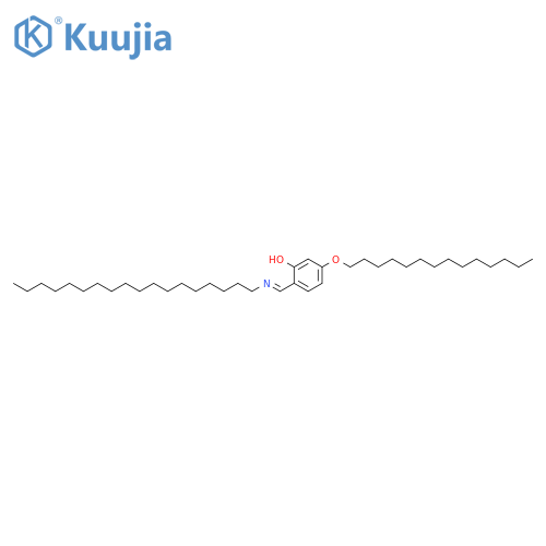 Phenol, 2-[(E)-(octadecylimino)methyl]-5-(tetradecyloxy)- structure